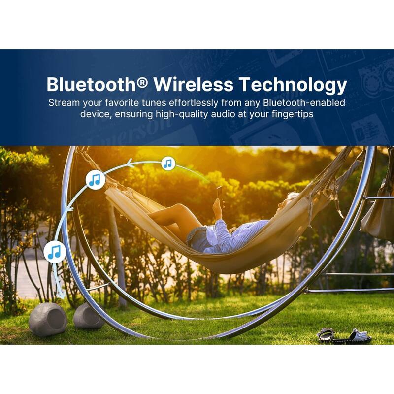 Emerson 1-Pair Mini Pebbles Duo Bluetooth Speakers with TWS