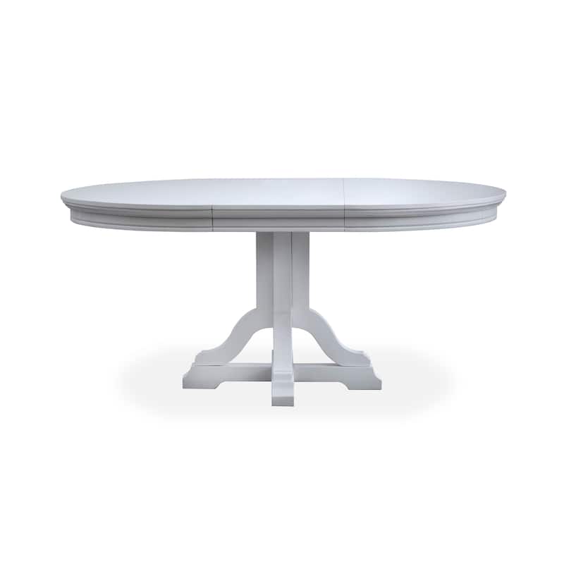 Magnussen Home Charleston Harbor Gray Extendable 48" Round Dining Table - 48''W x 48''D x 30''H