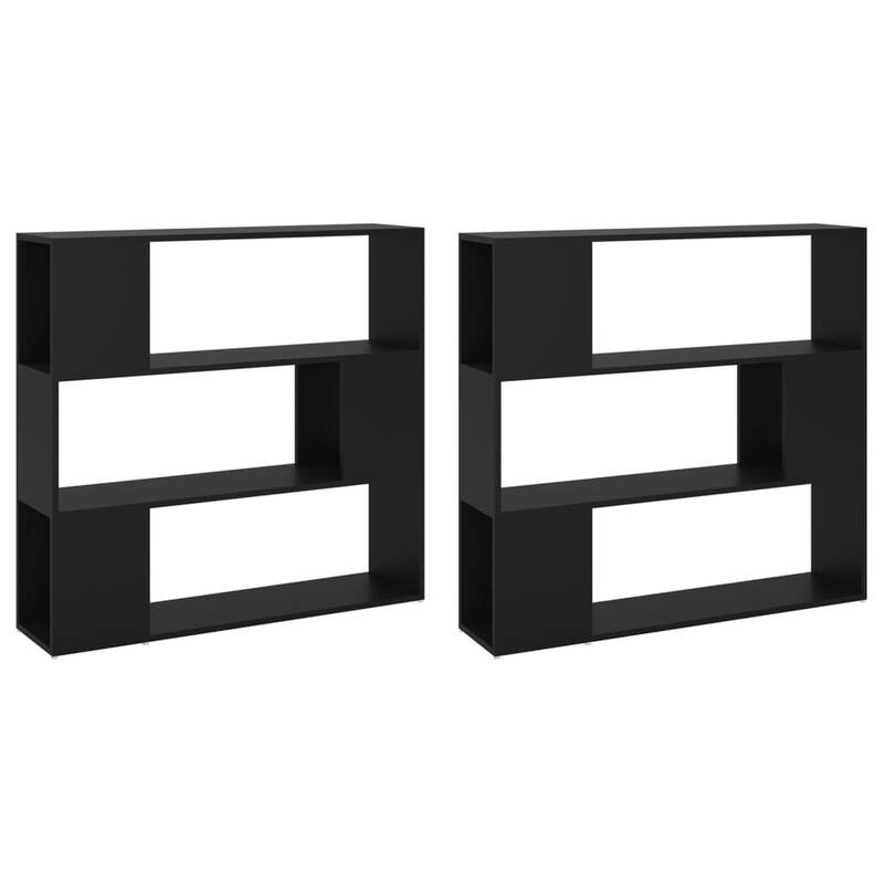 vidaXL Book Cabinet Room Divider Engineered wood 39.4x9.4x74.0 in