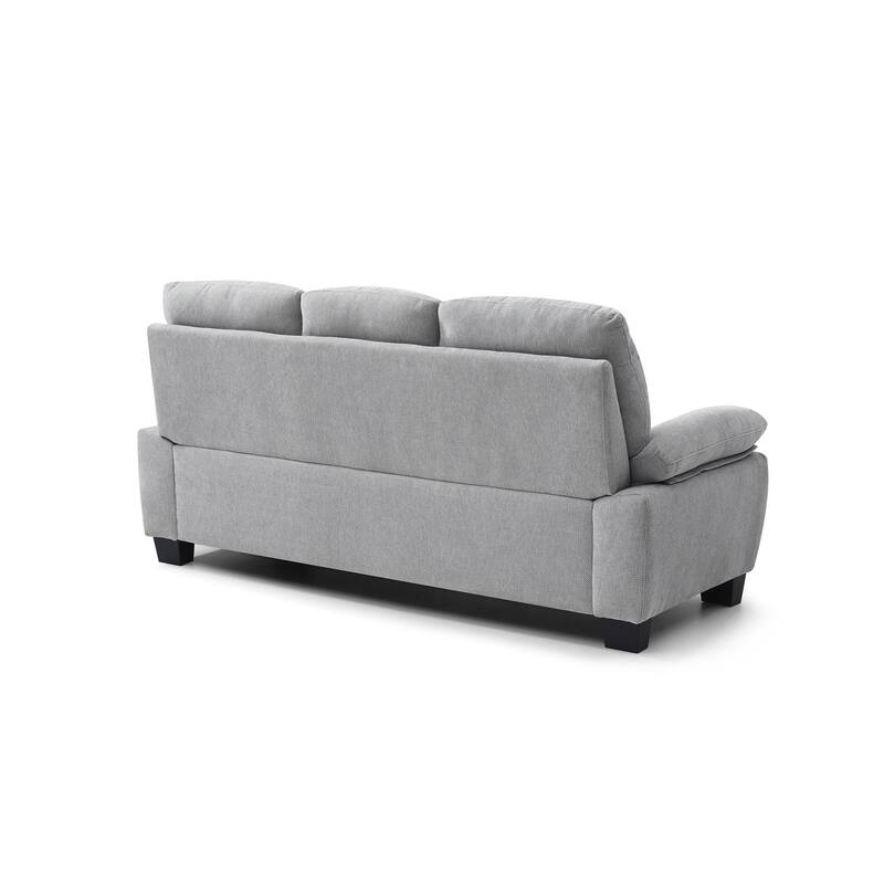 Summerton 78 in. Pillow Top Arm Polyester Straight Sofa