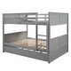 preview thumbnail 3 of 7, Modern Easy Conversion Full Over Full Bunk Bed with Twin Size Pullout Trundle Bed