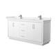 Option White / White Quartz Top / Brushed Nickel Hardware