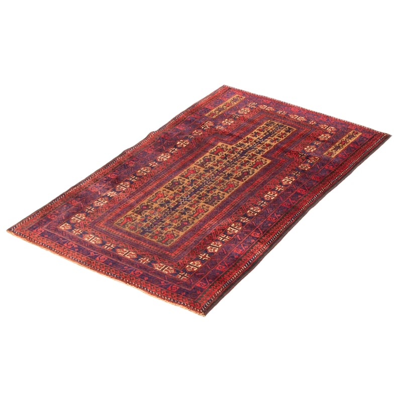 Teimani Brown Rug 2'11" x 4'11" - 2'11 x 4'11