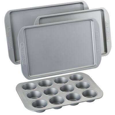 Farberware Nonstick Bakeware Muffin Cupcake and Sheet Pan Set 4-Piece