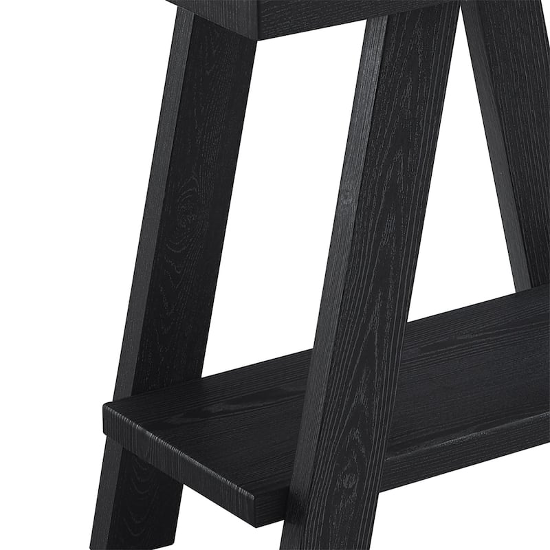 Contemporary Wood Shelf Side Table