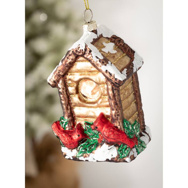 Sullivans Cardinal BIrdhouse Glass Ornament - Bed Bath & Beyond - 34269176