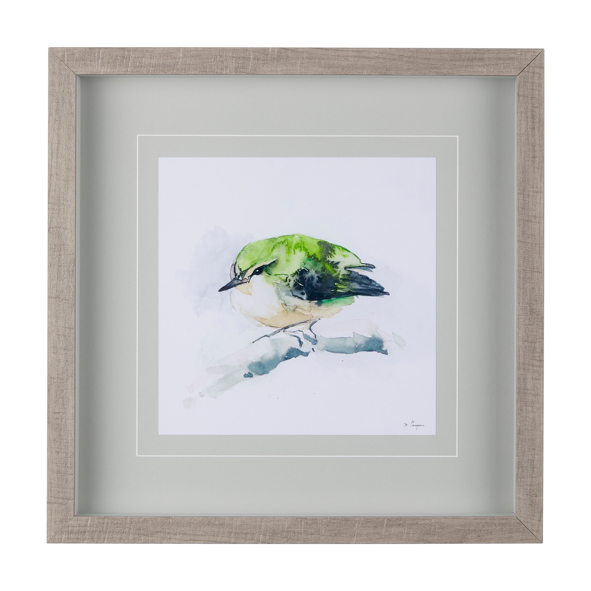 Mercana Rifleman I by Mercana Studio a Hand Embellished Textured Framed Art Print Matted under Glass