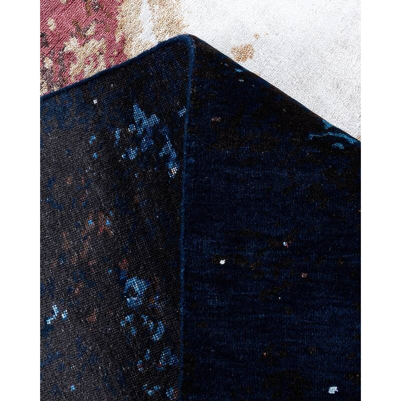 Ikat One-of-a-Kind Hand-Knotted Area Rug, Blue - 8' 3" x 10' 1"