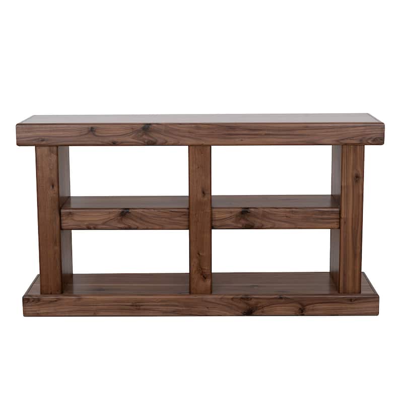Origins by Alpine Sequoia 60" Console Table in Walnut Brown
