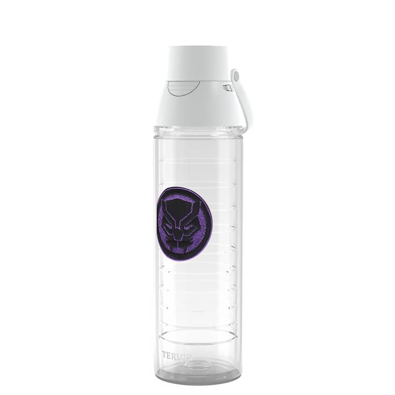 Tervis Marvel Black Panther Icon Made in USA Double Walled Insulated Travel Tumbler, Classic - 24oz Venture Lite Water Bottle - 24oz Venture Lite Water Bottle
