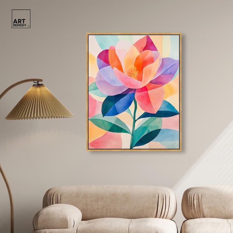 Ail Geofloral II Canvas by Art Remedy