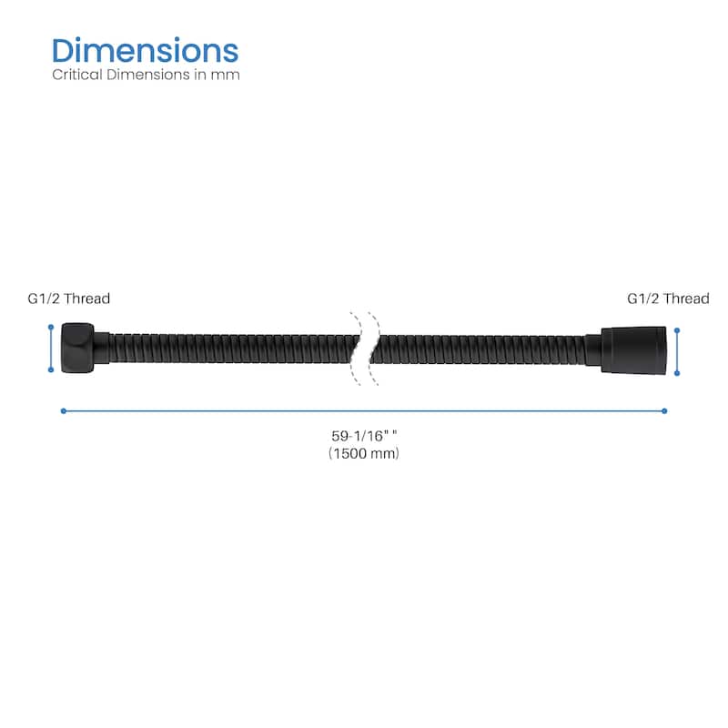 59" Metal Shower Hose