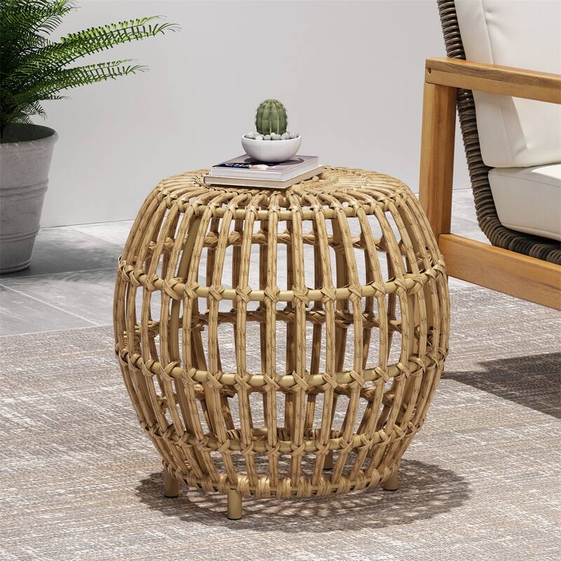 19.7" Wicker Coffee Table