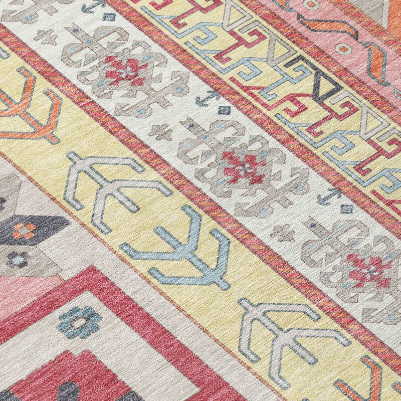 HomeRoots Aztec Transitional Rectangle Outdoor Rug