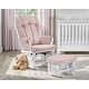 preview thumbnail 9 of 19, Suite Bebe Victoria Glider and Ottoman White Pink