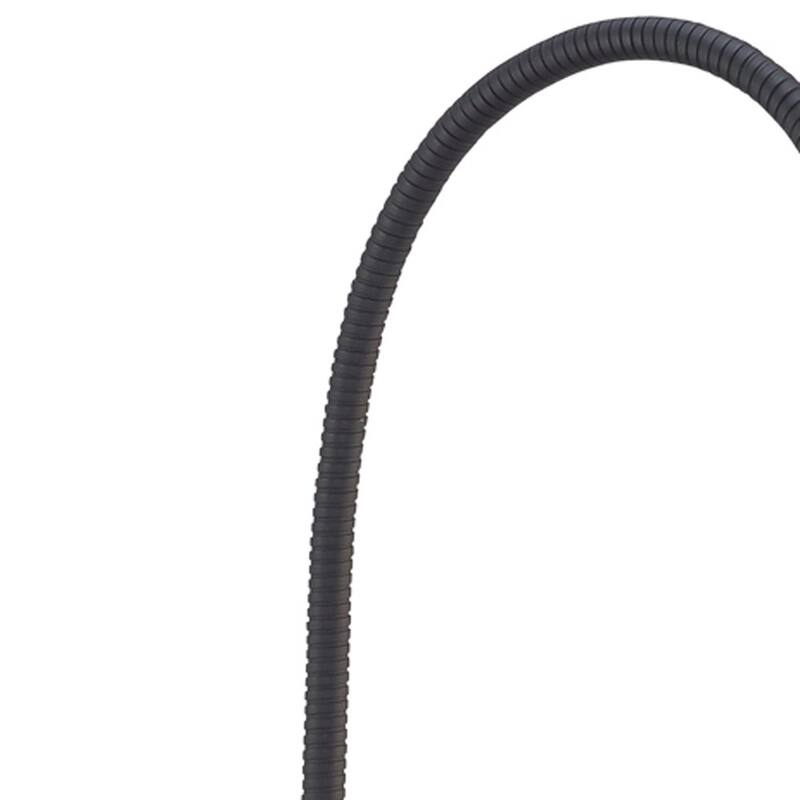 HomeRoots 18" Black Metal Adjustable LED Desk Lamp - 11 x 17 x 18