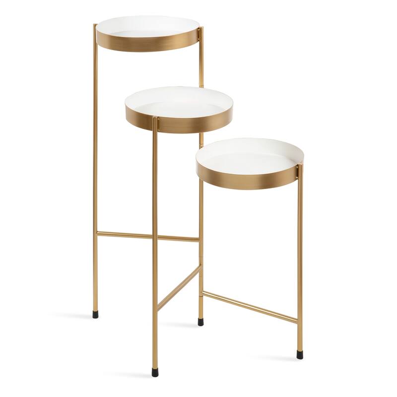 Kate and Laurel Finn Metal 3-tier Modern Plant Stand - 16x21x30