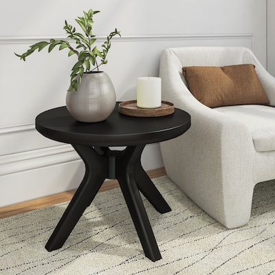 Plank and Beam Verso Round Side Table - 24"