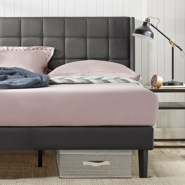 Zinus square outlet stitched platform bed