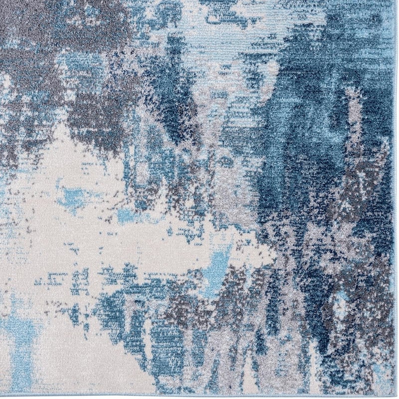Luxe Weavers Distressed Abstract Area Rug