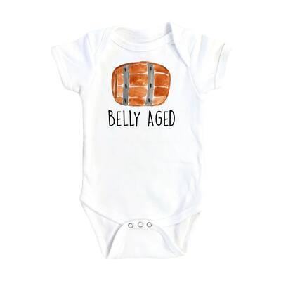 Beer Belly Aged - Baby Boy Girl Clothes Infant Bodysuit Funny Cute Newborn