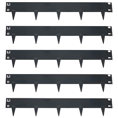Sunnydaze Set of 5 Steel Metal Landscape Edging Border