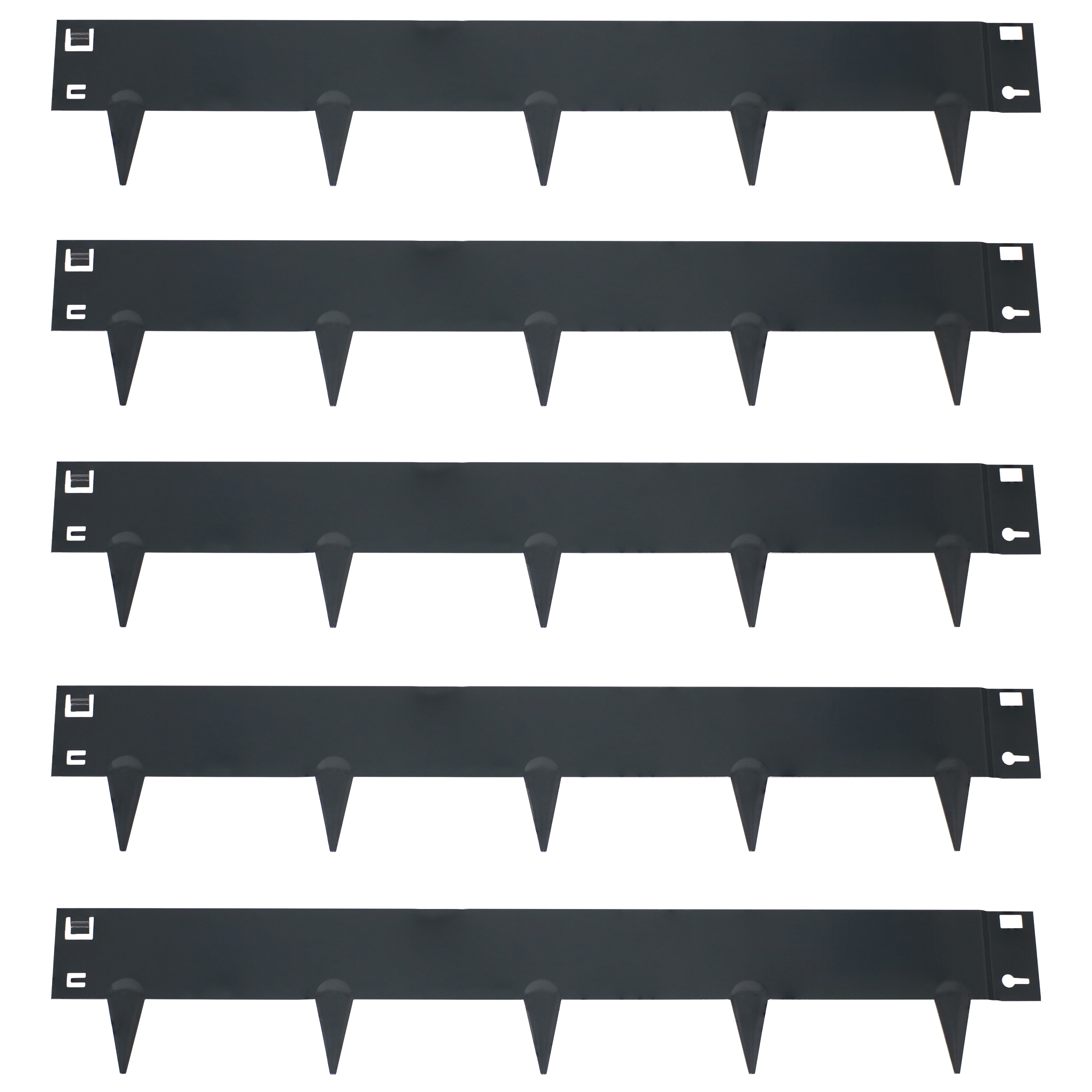 Sunnydaze Metal Landscape Edging - Set of 5 - 42" Sections