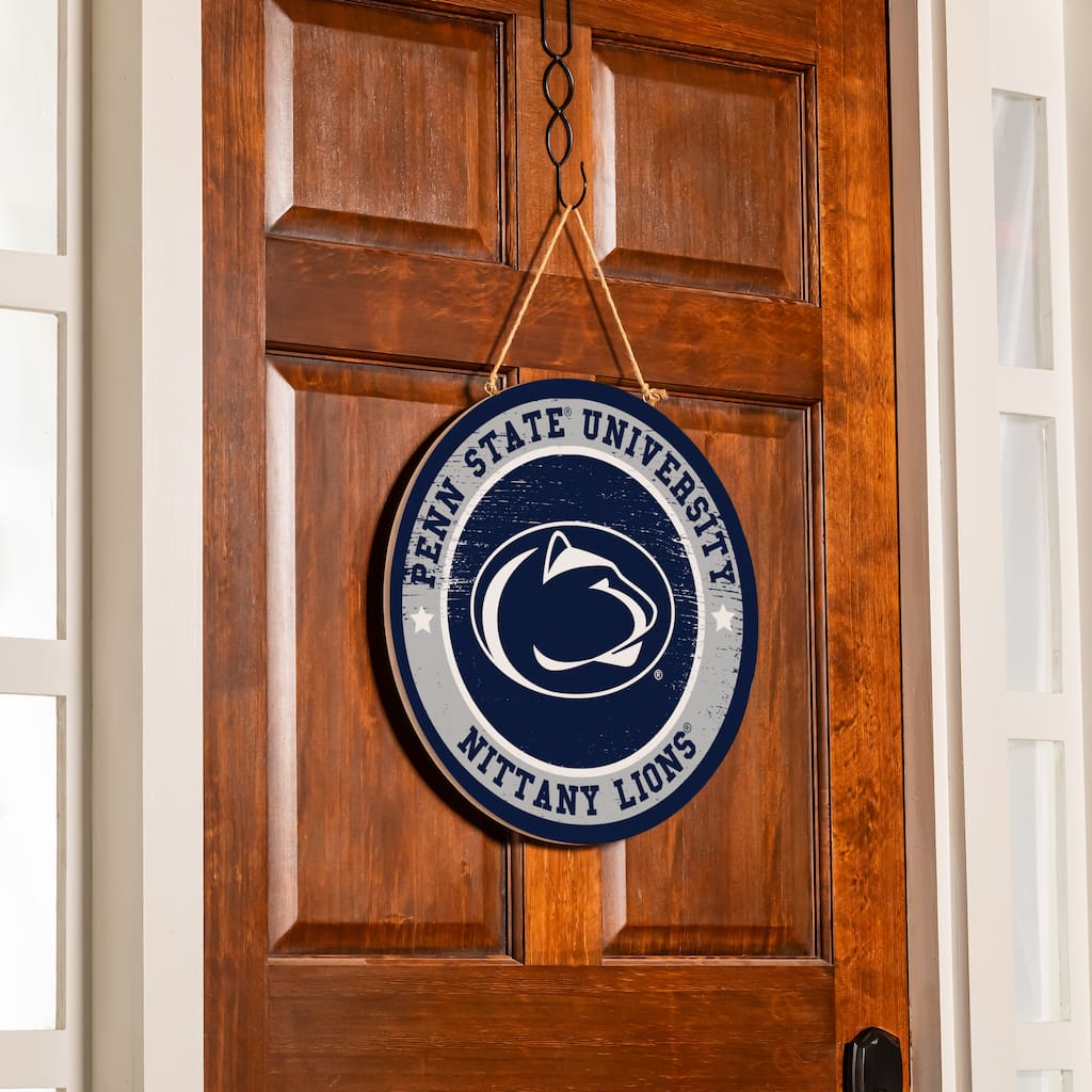 Penn State Wooden Door Decor Wall Sign - Multi-Color