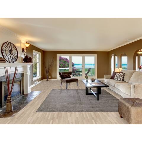 Decorative Modern Abstract Area Rug Hand-knotted Living Room Carpet - 7'9" x 9'7"
