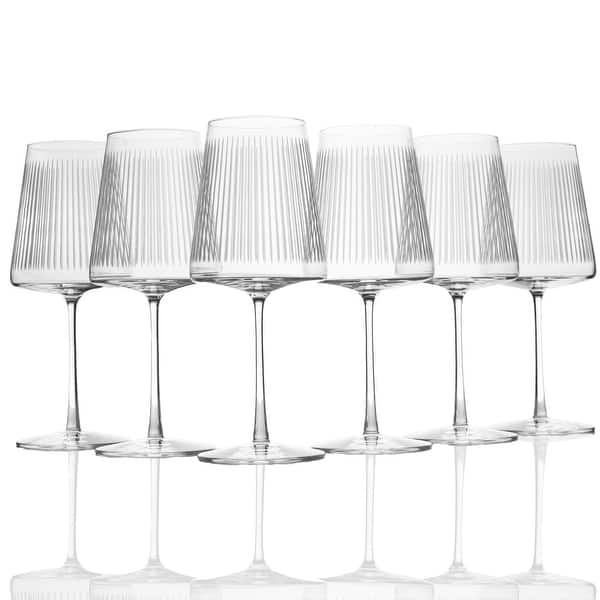 slide 2 of 7, Stolzle Lausitz Set of 6 Soho Power Bordeaux Wine Glasses - 22 oz Clear - Set of 6 - 22 oz