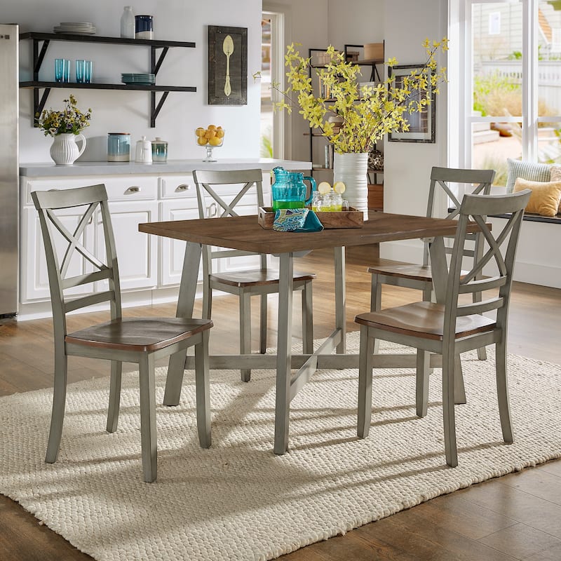 Tournus 47.5" 4 - Person X-base Trestle Dining Set by iNSPIRE Q Classic