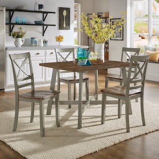 Tournus 47.5" 4 - Person X-base Trestle Dining Set by iNSPIRE Q Classic