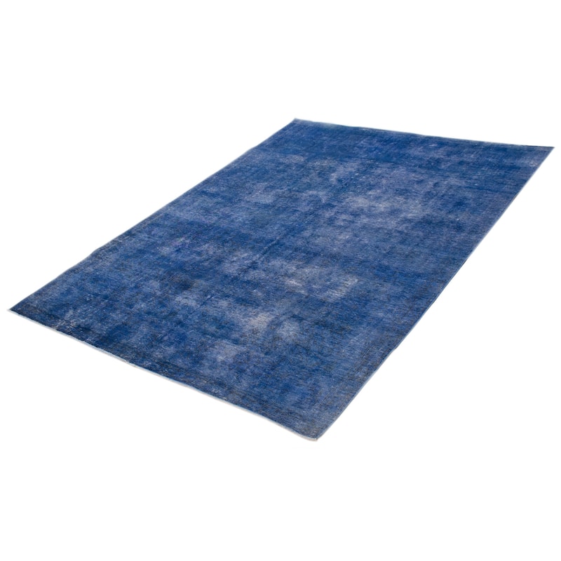 ECARPETGALLERY Hand-knotted Color Transition Blue Wool Rug - 7'7 x 10'3