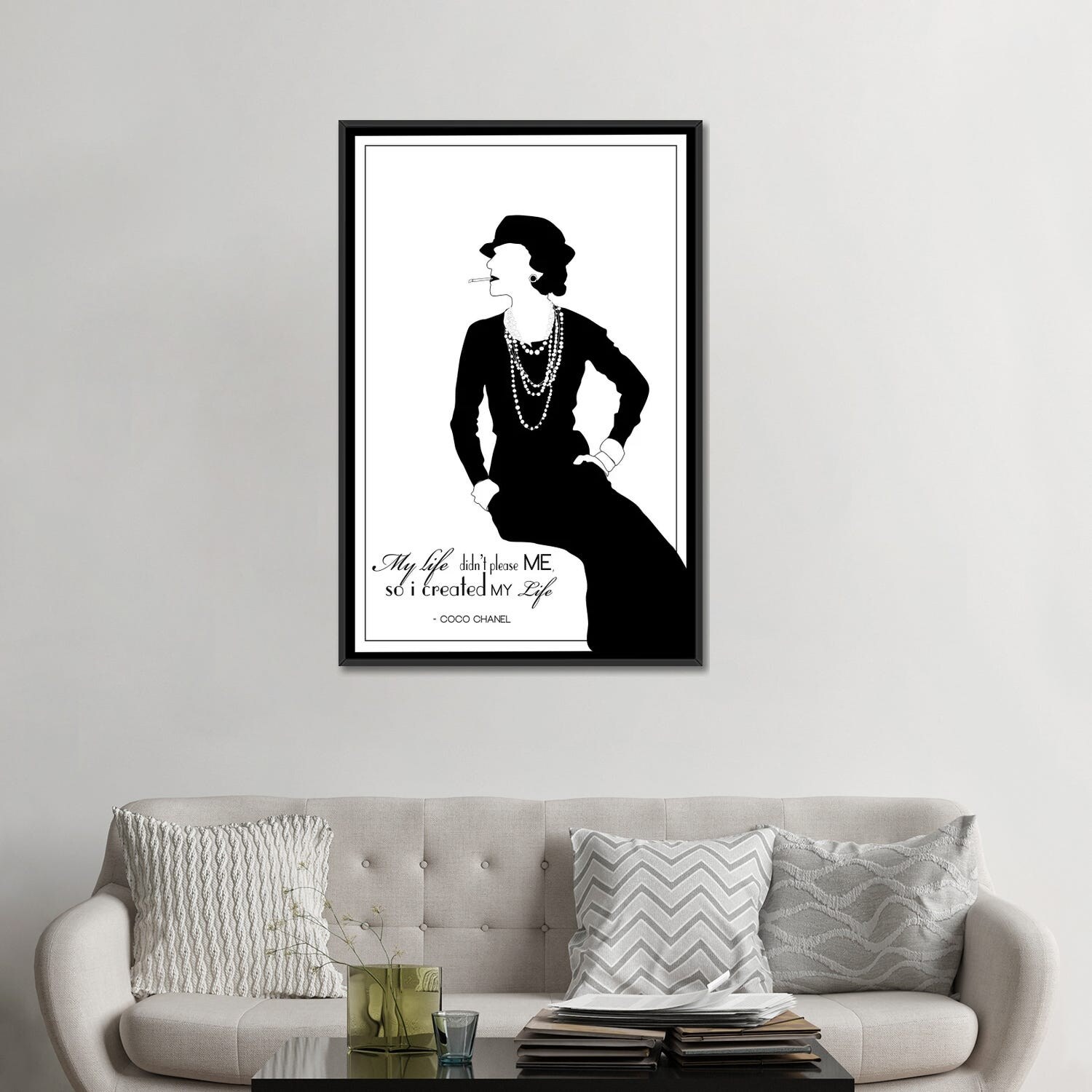 Coco Chanel Canvas Print by GNODpop