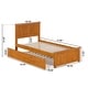 preview thumbnail 31 of 64, Nantucket Solid Wood Platform Bed with Matching Footboard & Twin Trundle