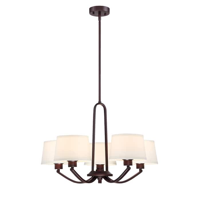 Designers Fountain Studio 26" Wide 5 Light Chandelier with Off White