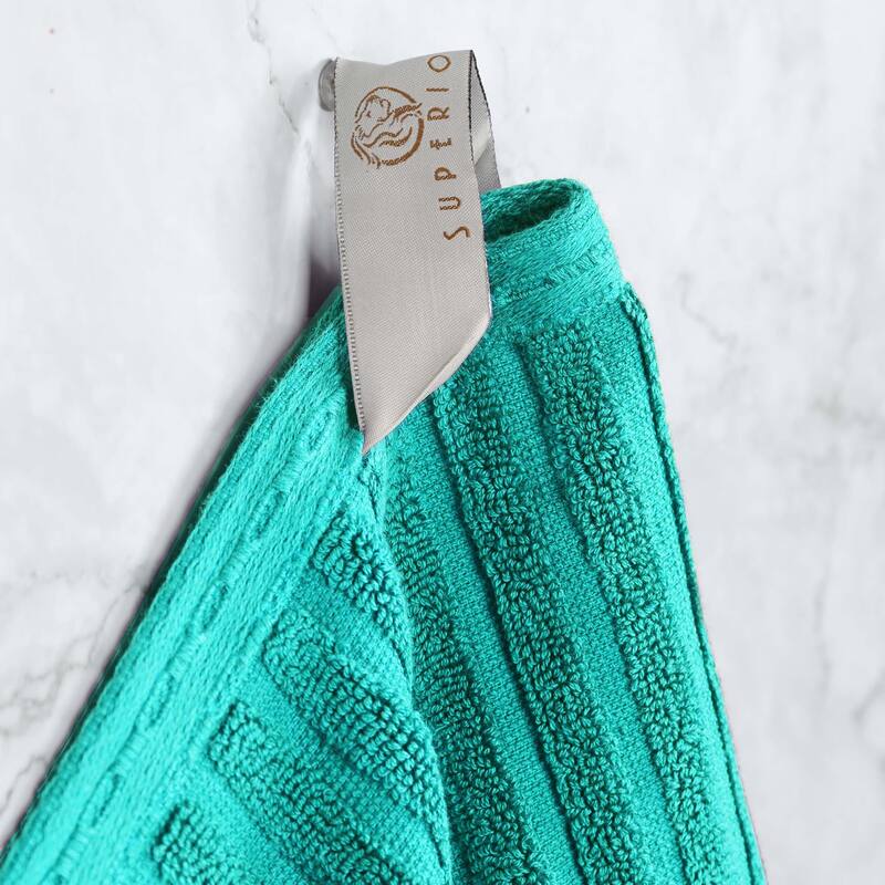 Superior Ribbed Cotton Absorbent Heavyweight Bath Towel Set