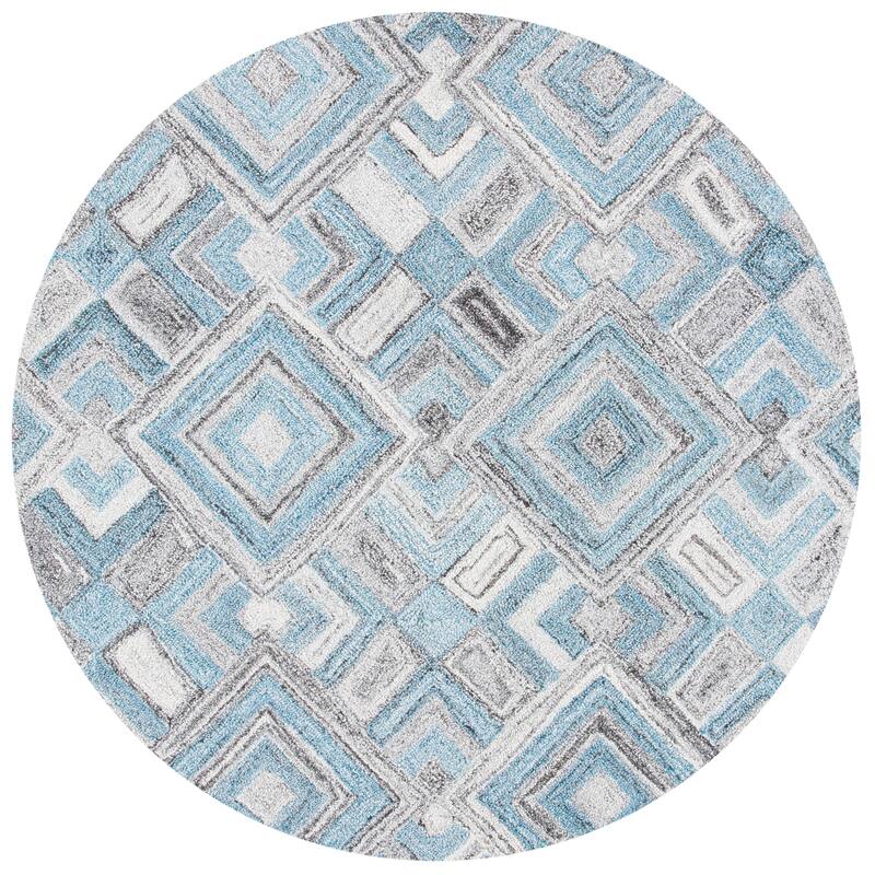 SAFAVIEH Handmade Abstract Elodia Diamond Wool Rug