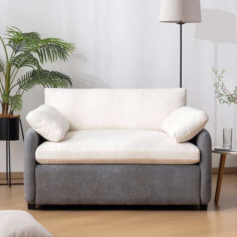 50" Oversized Chenille Upholstered Single Sofa Chair