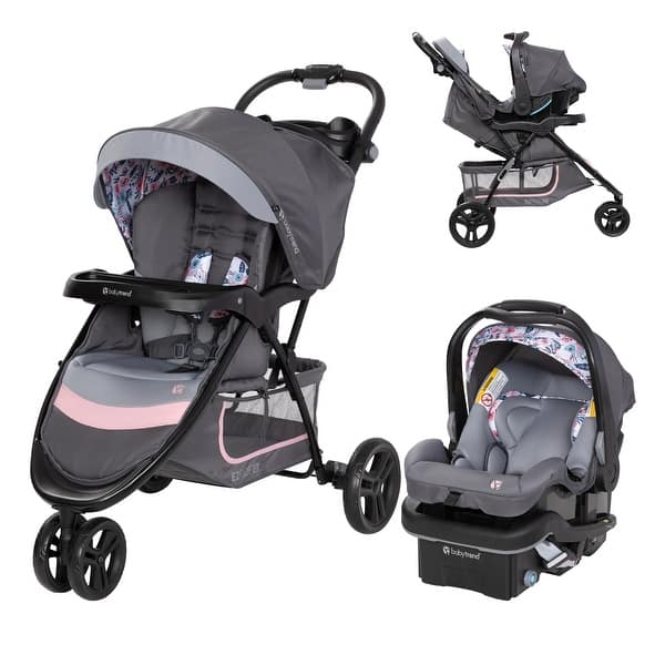 slide 1 of 1, Baby Trend EZ Ride SE Travel System with Secure-Lift Infant Car Seat, Bluebell