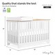 preview thumbnail 3 of 4, Dream On Me Orion 5 in 1 Convertible Crib with Changer - Vintage White Oak