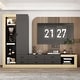 preview thumbnail 1 of 17, Media Console Multi-Functional TV Stand Storage Unit with LED Lighting