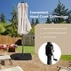 preview thumbnail 28 of 53, Costway 11 PCS Patio Dining Set with 15ft Double-Sided Patio Umbrella