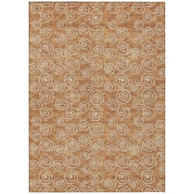 HomeRoots Geometric Transitional Rectangle Outdoor Rug
