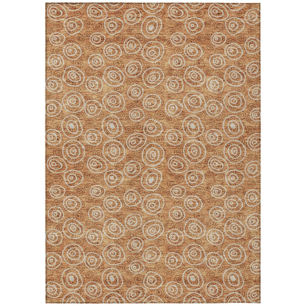 HomeRoots Geometric Transitional Rectangle Outdoor Rug