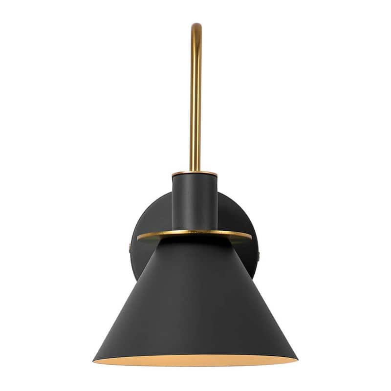 Mid-century Modern 1-Light Cone Wall Sconce - 7in Bedroom Light