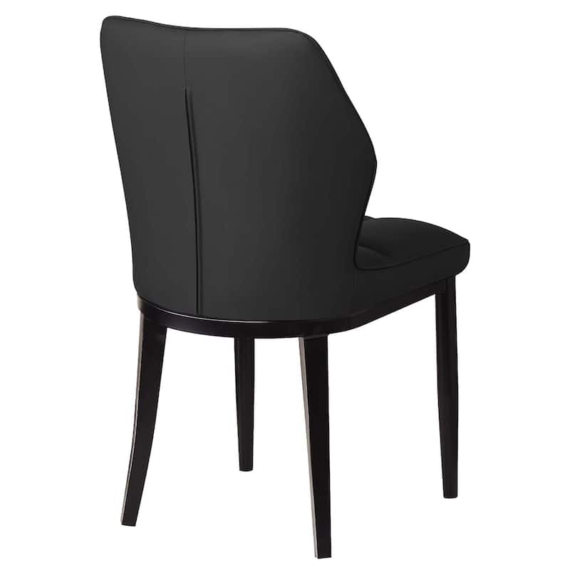 Checkered Faux Leather Upholstered Dining Chairs, Set of 2/4 - 33.7"H x 17.4"W x 17.4"D