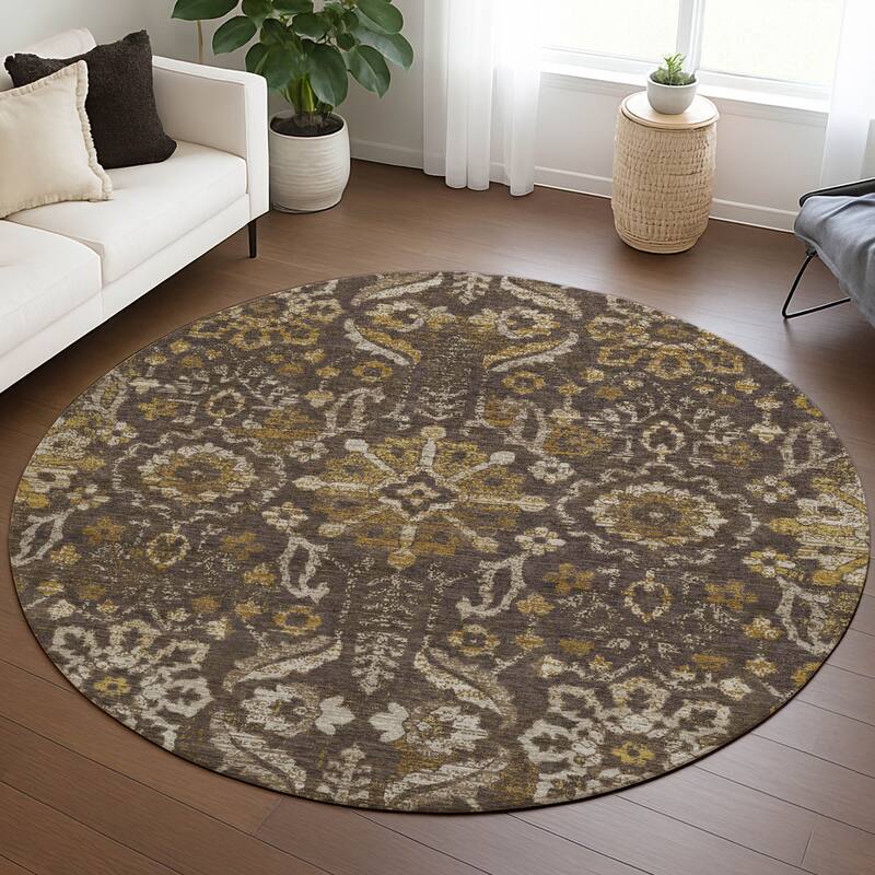 Machine Washable Indoor/ Outdoor Global Firestone Chantille Rug