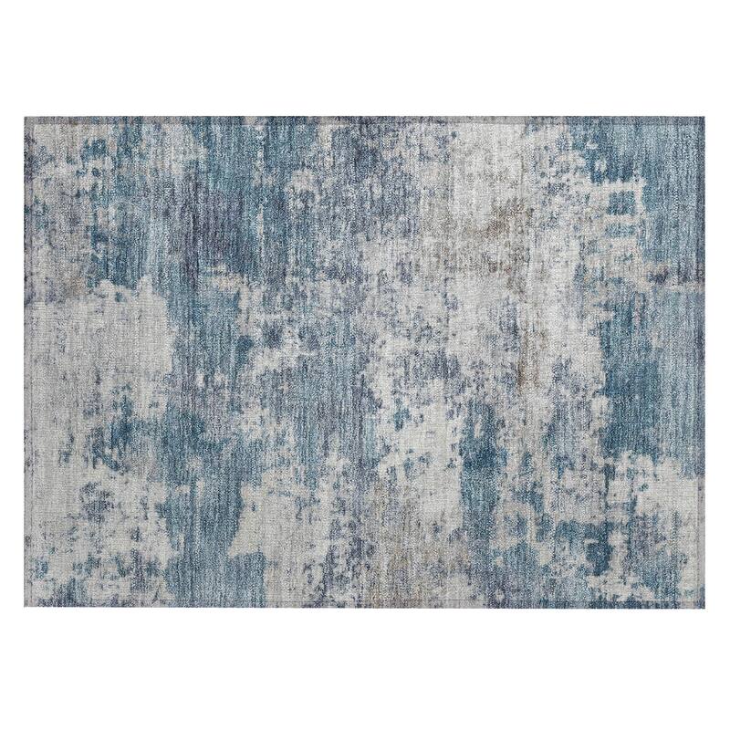Machine Washable Indoor/ Outdoor Modern Jenna Chantille Rug