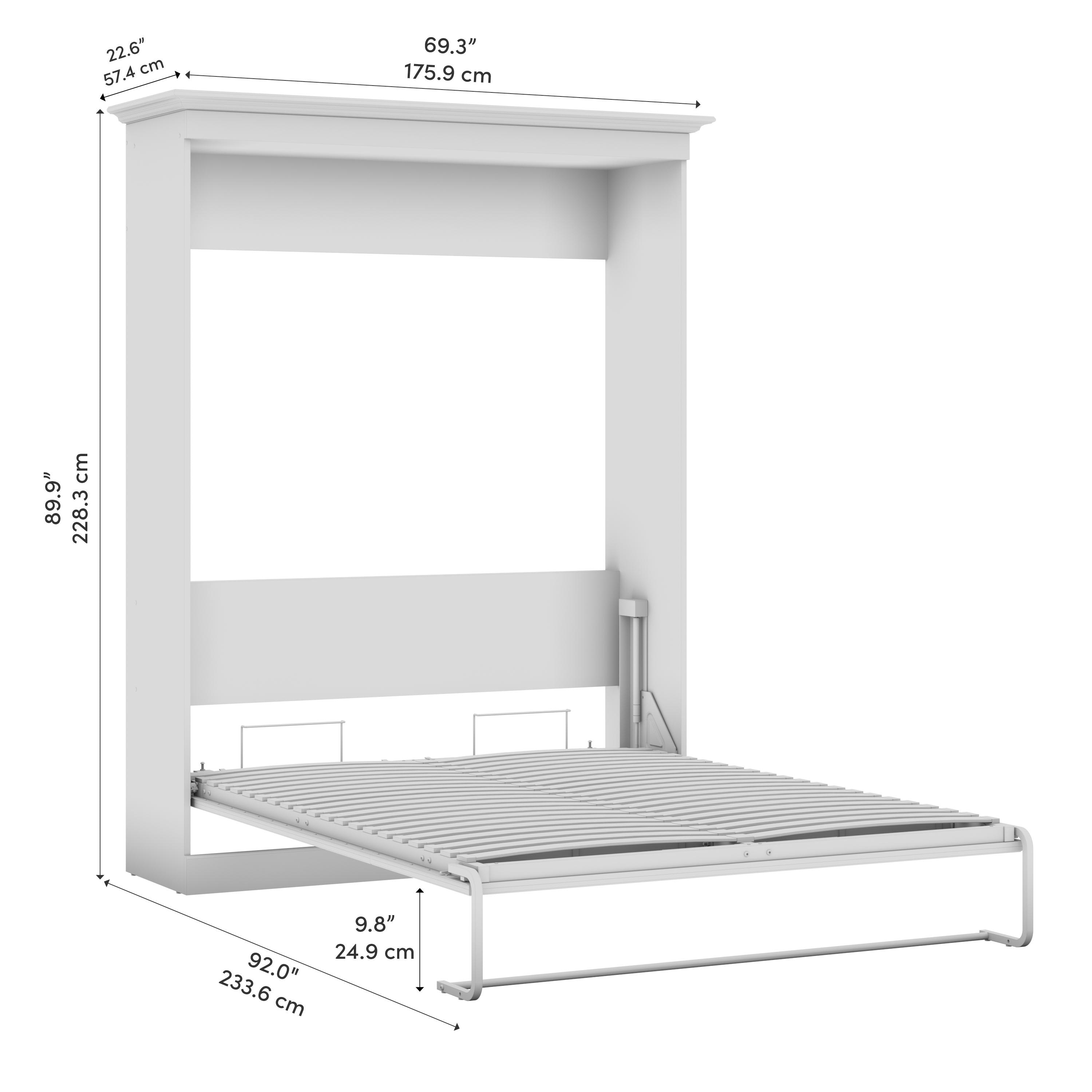 Versatile 70W Queen Murphy Bed for Multipurpose Room by Bestar